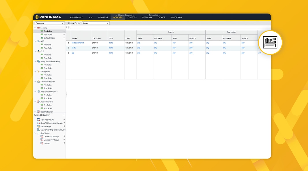 在整个网络中保持防火墙规则一致